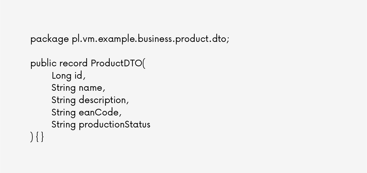 DTO and UpdateProductionStatusCommand objects_1