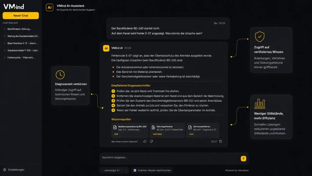 View of menu OEE Booster application
